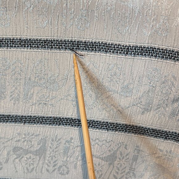 VTG 80s Images by Krizia Blouse Size 8 Italian Design Jacquard Stripe Puff Sleev - Picture 9 of 9